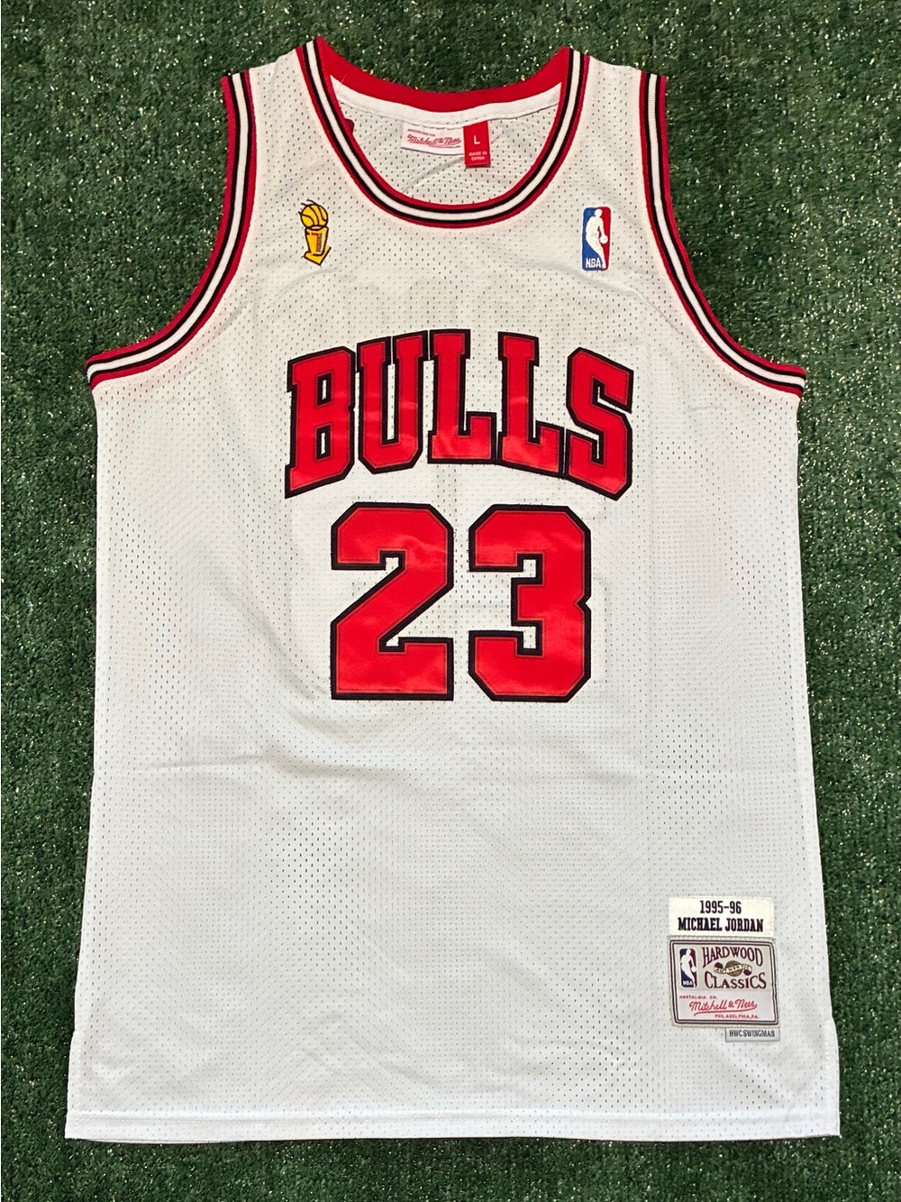 Chicago Bulls #23 Michael Jordan Retro Jersey Hardwood Classics White